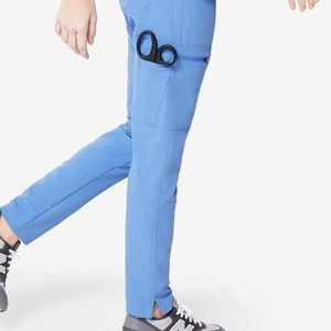 FIGS YOLA SKINNY PANTS CEIL BLUE